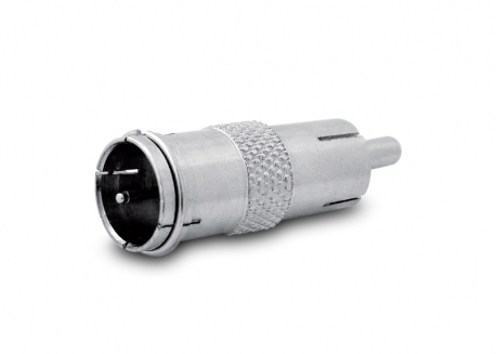 FICHA ADAPTADORA MACHO P/F A PLUG RCA