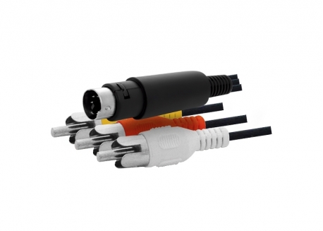 CABLE AUDIO VIDEO 10 PINES A RCA (D.TV) 1.5MT