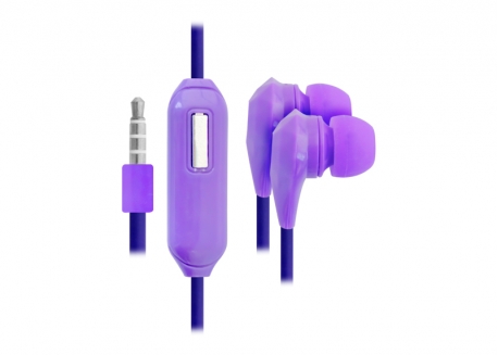 AURICULAR IN-EAR CONTROL DE VOLUMEN Y MICRÓFONO (VARIOS COLORES)
