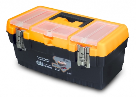 CAJA DE HERRAMIENTAS 16'' JUMBO 3 GAVETEROS EN TAPA Y BANDEJA DESMONTABLE
