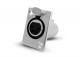 CONECTOR CANON 4P (XLR) HEMBRA PARA CHASIS METÁLICO (LÍNEA PRO)
