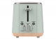 TOSTADORA ELÉCTRICA 2 RANURAS / 7 NIVELES CAMILLE (F. DESCONGELAR VERDE PASTEL / MADERA) FULLENERGY